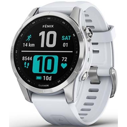 Garmin Fenix 7s Silver With / Whitestone Band 