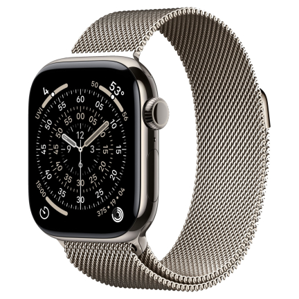 Купить Apple Watch 11 46mm Natural Titanium Case / Natural Milanese Loop Apple Watch 11 46mm Natural Titanium Case / Natural Milanese Loop