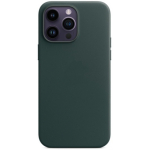 Чехол MagSafe iPhone 14 Pro Leather Forest Green (Оригинал)